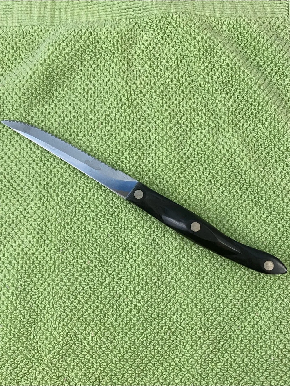 Cutco Black Handle Serrated Trimmer Knife 1721 JG